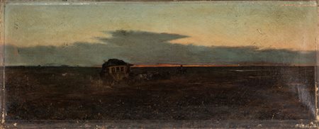 Augusto Ballerini (Buenos Aires 1857-1902)  - Il ritorno della diligenza, 1891