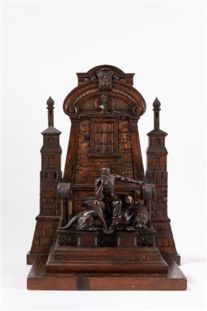 Cesare Zocchi (Firenze 1851-Torino 1922)  - Progetto per il monumento a Dante