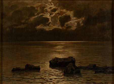 Gino Romiti (Livorno 1881-1967)  - Calar del sole, 1933