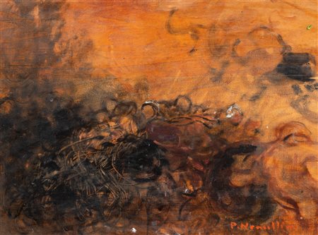 Plinio Nomellini (Livorno 1866-Firenze 1943)  - Paesaggio, circa 1934