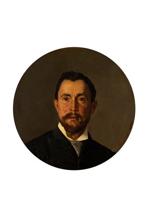 Giuseppe Sciuti (Zafferana Etnea 1834-Roma 1911)  - Ritratto del signor A. C., 1890