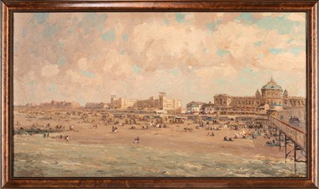 Jacques Emile Blanche (Parigi 1861-Offranville 1942)  - La spiaggia di Brighton
