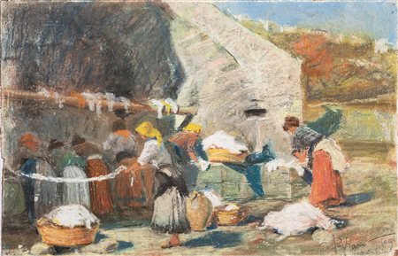 Giulio Pagliano (Gallipoli 1882-1932)  - Le lavandaie, 1909