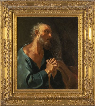 Scuola italiana sec.XVIII "Santo orante" 