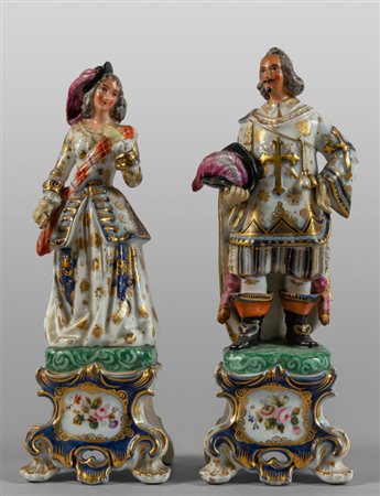 Dama e Cavaliere, coppia di grandi figure in 