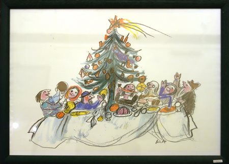 EMANUELE LUZZATI (1921-2007) <br>Albero di 