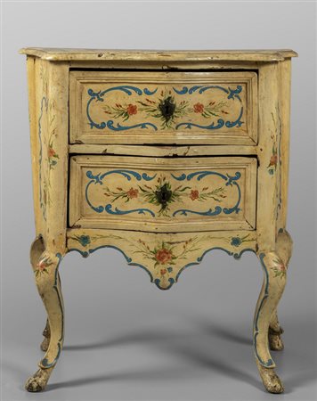 Piccolo comò Luigi XIV a due cassetti, sec.XVIII 
