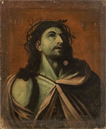 "Cristo incoronato di spine" olio su tela 