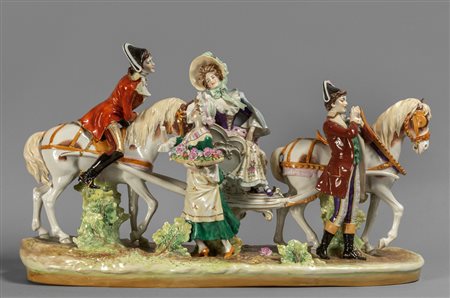 Gruppo in porcellana di 