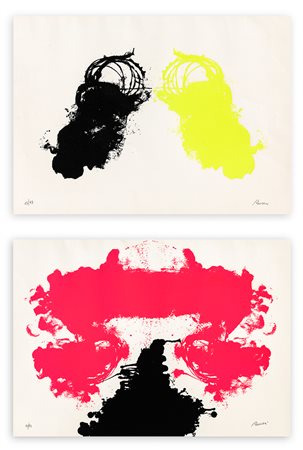 RICCERI - Lotto unico composto da 2 opere grafiche