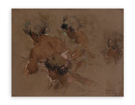 ENRICO FELISARI (1897-1981) - Studio, 1963