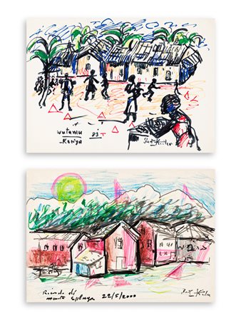 IBRAHIM KODRA (1918-2006) - Lotto unico di 2 opere: