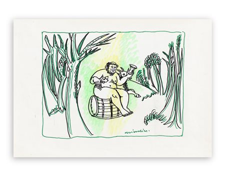 REMO BRINDISI (1918-1996) - Senza Titolo