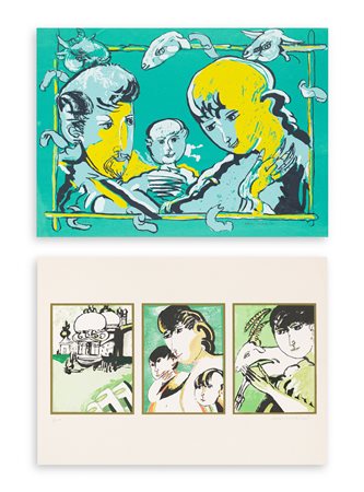 REMO BRINDISI (1918-1996) - Lotto unico di 2 opere: