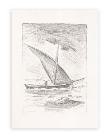 CARLO CARRÀ (1881-1996) - Bateau Ivre I