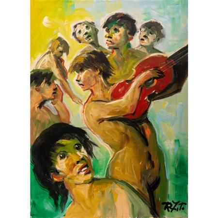 RODOLFO ZITO, Corale, Olio su tela