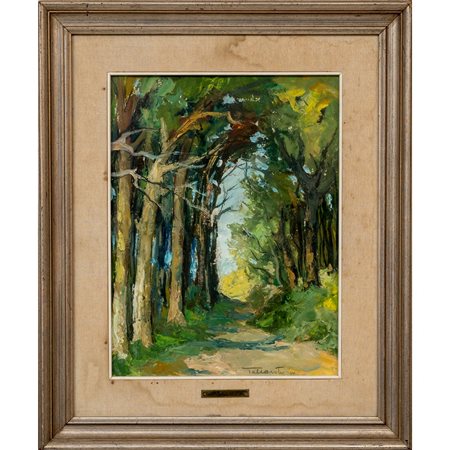 VINCENZO TALLARITA, Olio su cartoncino