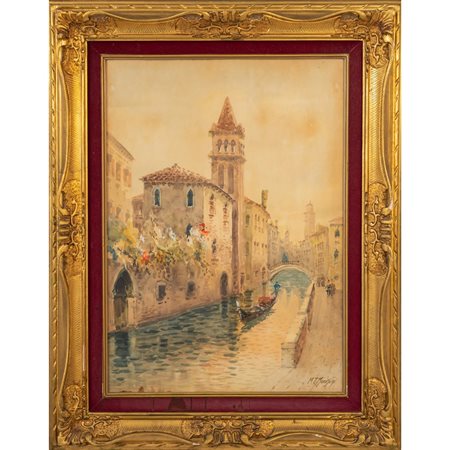 MARCO TEODORO MOROSINI, Acquarello su carta