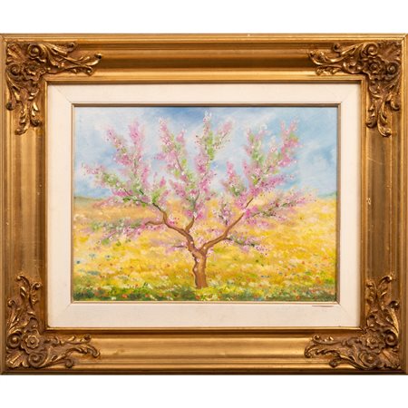 IGOR VARISCO 
Albero in fiore, Olio su tela