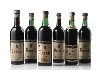 Lotto composto da sei bottiglie
(difetti alle bottiglie, alle etichette e alle