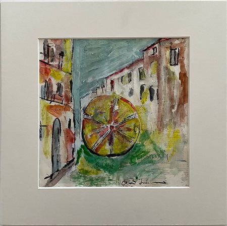 Claudio Jaccarino "sole", "Cattedrale" e "Porta Romana" lotto composto da tre ac