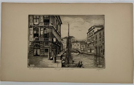 Lotto composto da un pennarello su carta raffigurante nudo femminile (cm 32,5x2