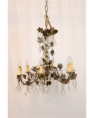 COPPIA DI LAMPADARI A 6 LUCI