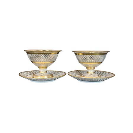 COPPIA DI ELEGANTI CENTROTAVOLA