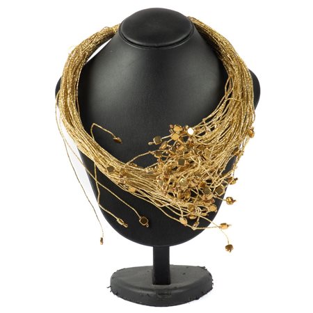 COLLIER IN SETA DORATO XX SECOLO