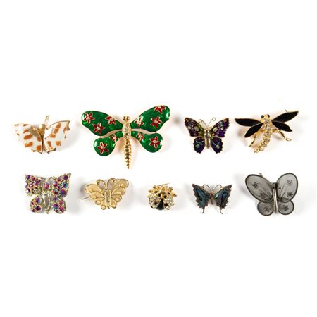 NOVE SPILLE A FARFALLA XX SECOLO