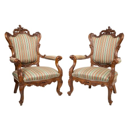 COPPIA DI POLTRONE Stile Luigi Filippo