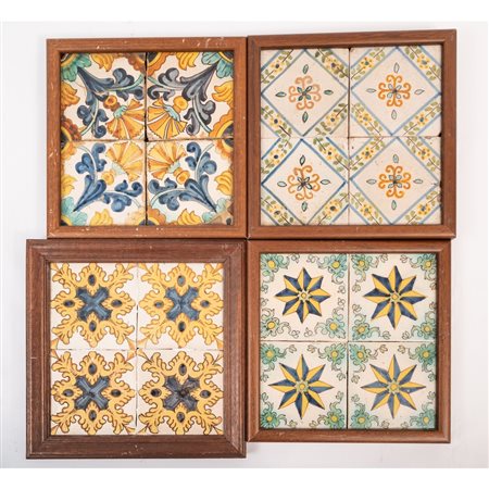 QUATTRO MATTONELLE 
Composizione di mattonelle smaltate