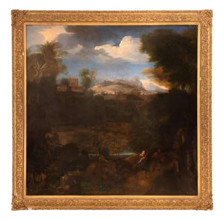Pittore francese della seconda metà del XVIII secolo   Fuga in Egitto 