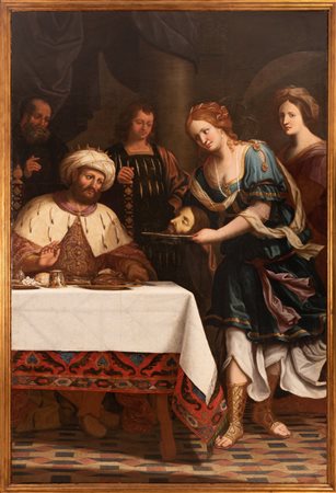 Elisabetta  Sirani (ambito di)   Salomè presenta al Re Erode la testa di San Giovanni Battista 