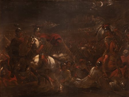 Manciola Vincent Adriaenssen (attribuito a)   Scena di Battaglia 