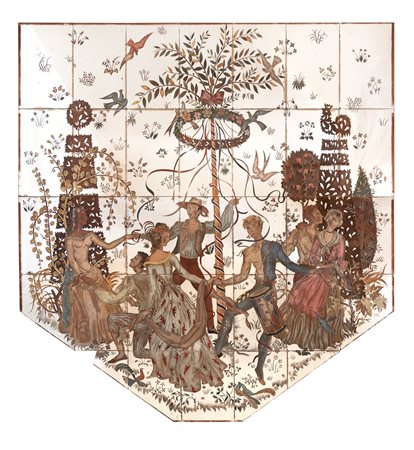 Pierre Lardin   Albero della Libertà. Specchio decorativo per il ponte Sundeck del transatlantico francese Normandie 1930 