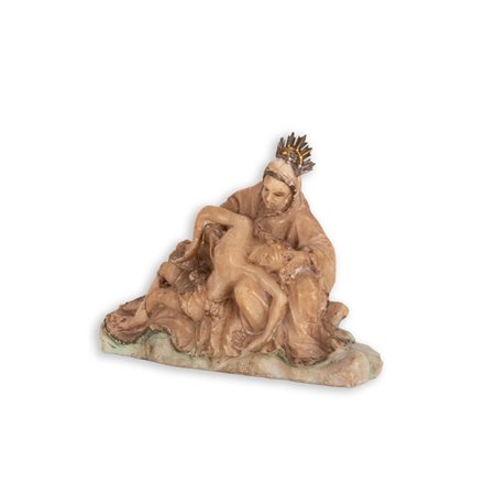    Scultura in alabastro raffigurante La Pietà 