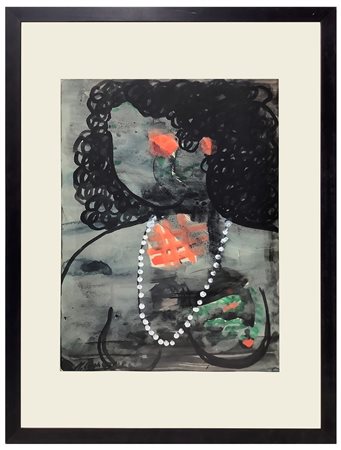 Maria Leonardi Pennisi (Acireale)  - Donna con collana di perle