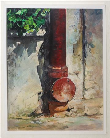 Leung  Yavai (XX)  - Scorcio di muro con rampicante