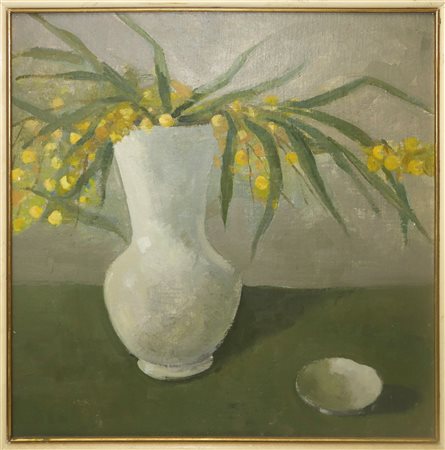 Vaso con mimose