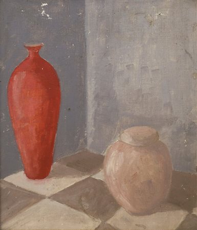Natura morta coppia di vasi