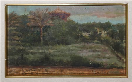 Paesaggio con alberi