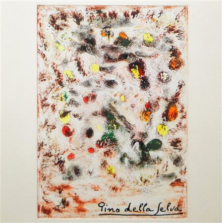 Pino Della Selva (1904-1987)  - Composizione astratta