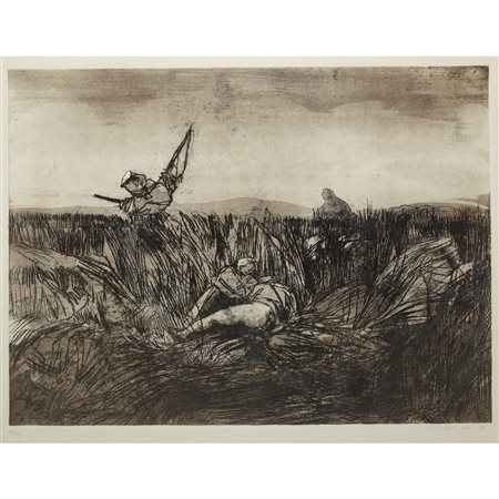 Pietro Annigoni (Milano 1910-Firenze 1988)  - Lo spaventapasseri