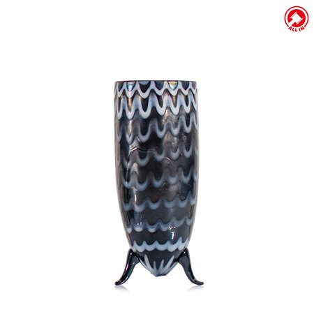 MANIFATTURA EUROPEA - Vaso in vetro nero