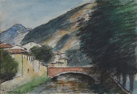 TIRINNANZI NINO GIOVANNI (1923 - 2002) - Paesaggio in Versilia.