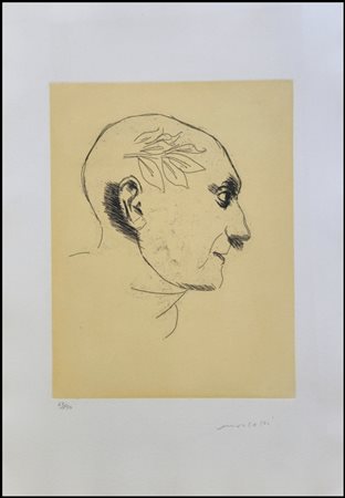 MORLOTTI ENNIO Lecco 1910 - Milano 1992 "Omaggio a Picasso"