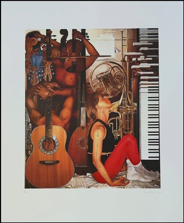 BRERO DOVILIO Torino 1950 "La musica"