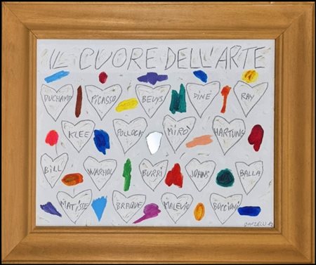 DONZELLI BRUNO Napoli 1941 "Il cuore dell'arte"