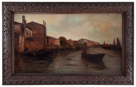 Vittorio Avanzi Verona 1850 – Campofontana (VR) 1913 Il barcaiolo
